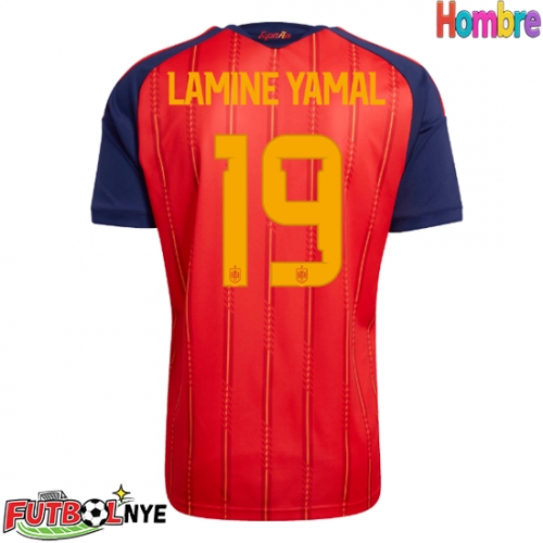 Camiseta España Lamine Yamal #19 Primera Equipación Mundial 2026 manga corta